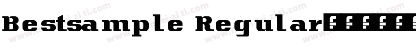Bestsample Regular字体转换